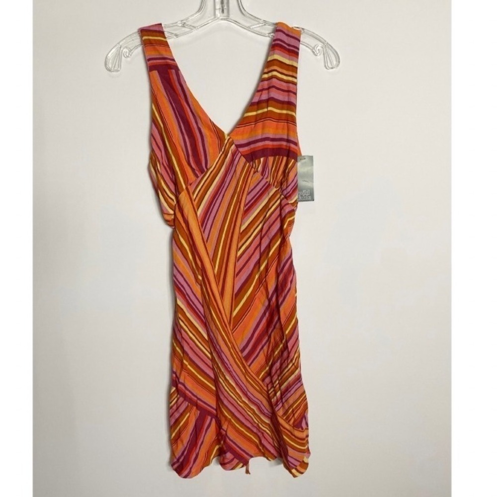 Groovy Costume Women's Slip Dress 70s Psychedelic Sleeveless Dress L NWT - Picture 8 of 12